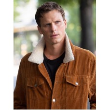 Young Wallander Adam Pålsson Brown Jacket
